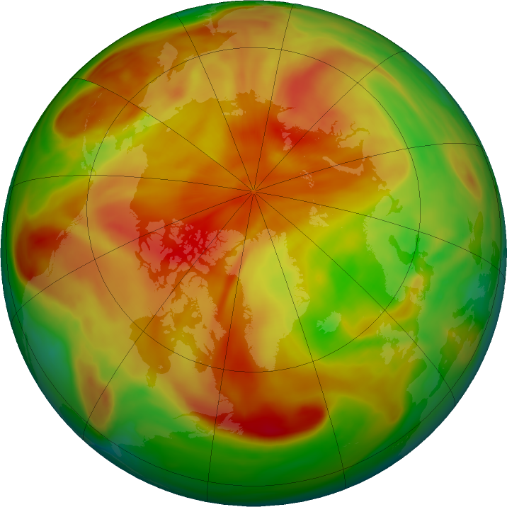Arctic ozone map for 15 April 2018
